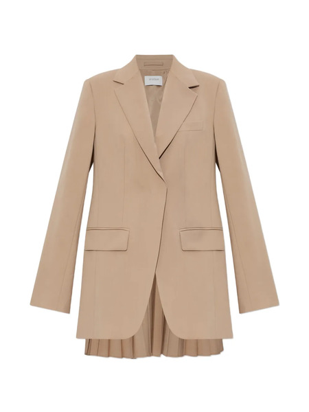  Sportmax Mela Pleated-detail Blazer - Neutrals 
