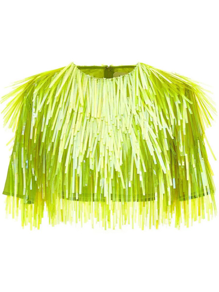  Sportmax Petalo Cropped Top - Yellow 