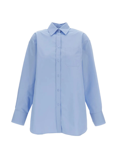  Sportmax Pleated Shirt Dress - Blue 