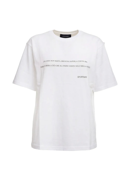  Sportmax Quiete Over Text-print T-shirt - White 