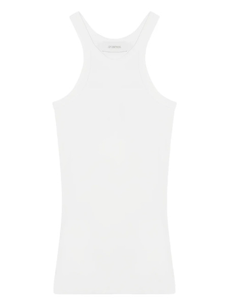  Sportmax Racer-back Silk Top - White 