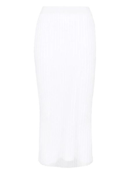  Sportmax Ribbed-knit Midi Skirt - White 