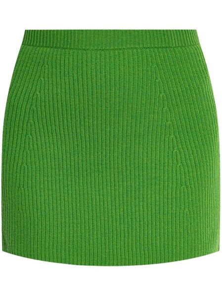  Sportmax Ribbed-knit Mini Skirt - Green 