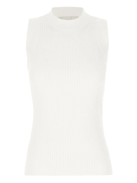  Sportmax Ribbed-knit Tank Top - White 