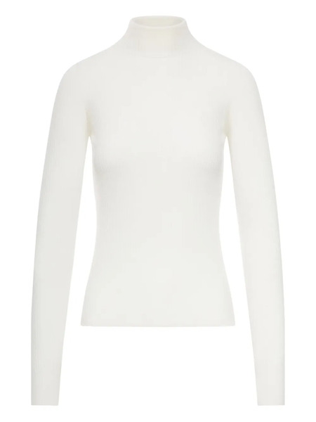  Sportmax Ribbed Turtleneck Sweater - White 