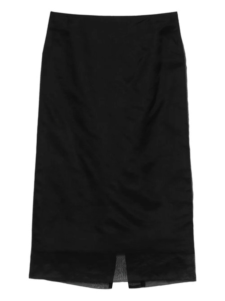  Sportmax Slit Skirt - Black 