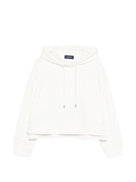  Sportmax Spdslogan Drawstring Hoodie - White 