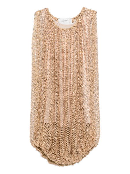  Sportmax Spxnodo Gathered-hem Top - Gold 