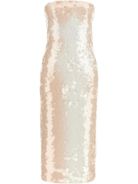  Sportmax Stemma Midi Dress - Neutrals 