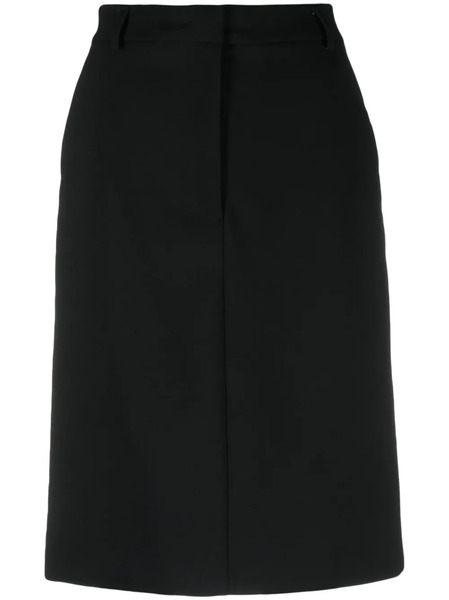  Sportmax Straight Midi Skirt - Black 