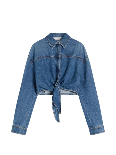  Sportmax Tie-front Shirt - Blue 