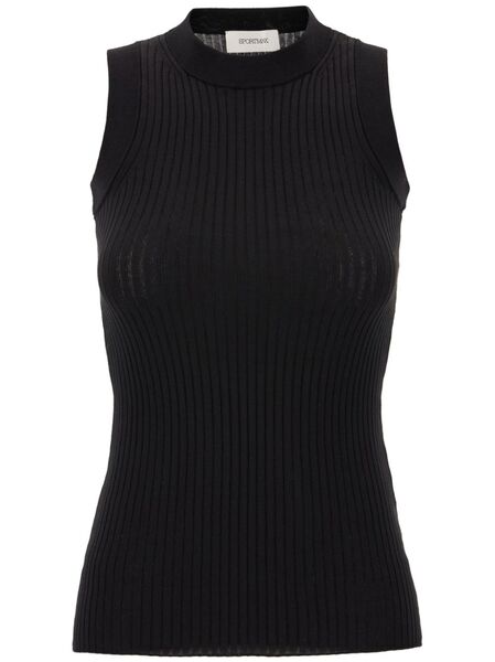  Sportmax Toledo Knitted Top - Black 