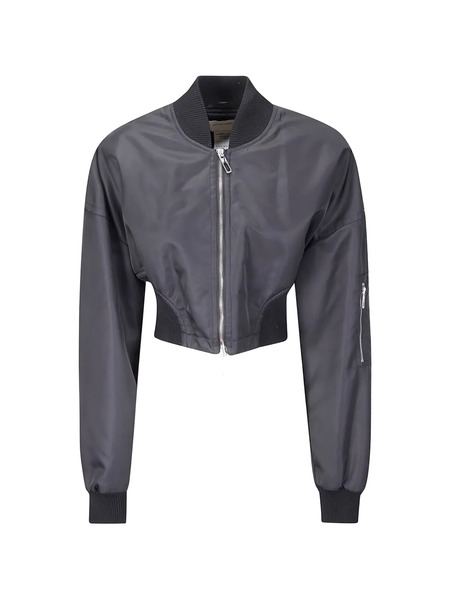  Sportmax Zip Fastening Cropped Jacket - Grey 