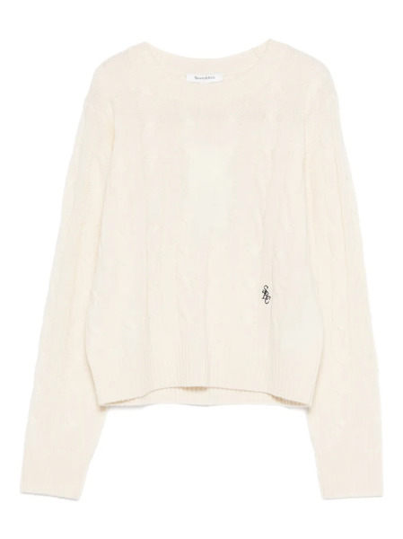  Sporty & Rich Cable-knit Sweater - Neutrals 