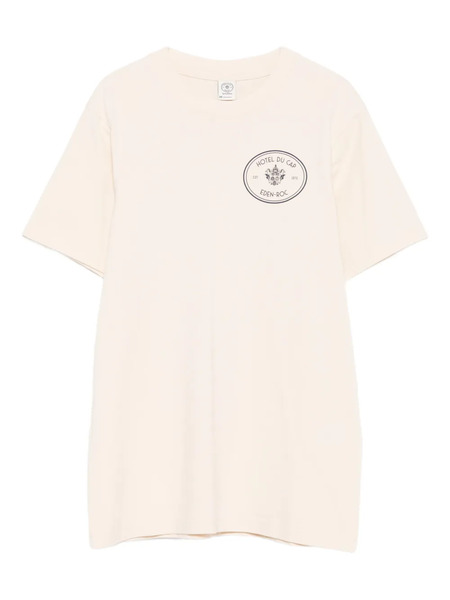  Sporty & Rich Eden Roc Hotel Graphic Tee - Neutrals 