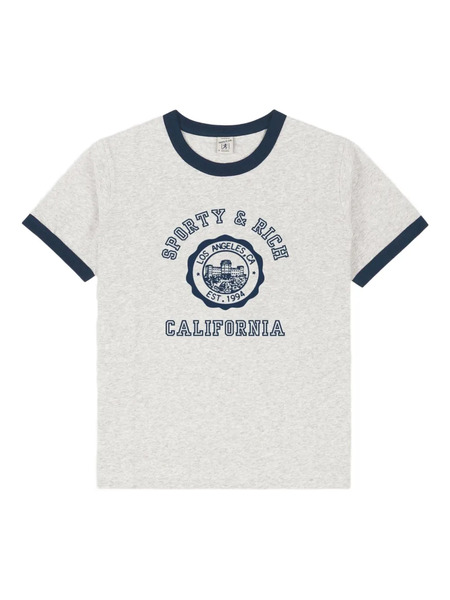  Sporty & Rich Graphic-print T-shirt - Grey 