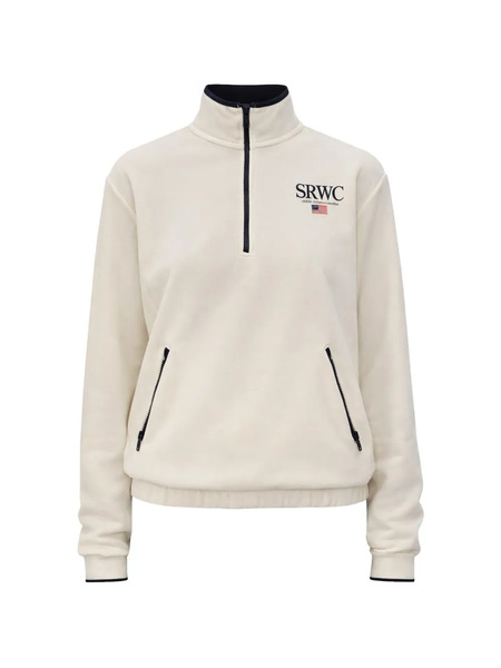  Sporty & Rich Half-zip Fleece Jacket - Neutrals 