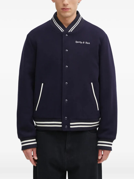  Sporty & Rich Hotel Eden Roc Buttoned Jacket - Blue 