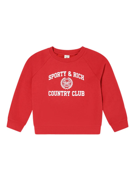  Sporty & Rich Kids Logo-print Sweatshirt - Red 