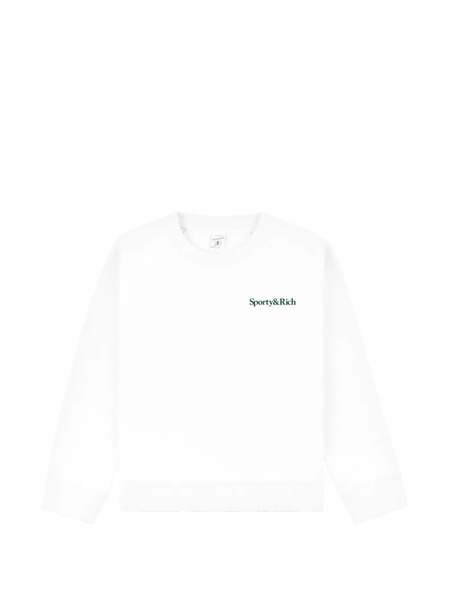 Sporty & Rich Kids Logo Sweatshirt - White 