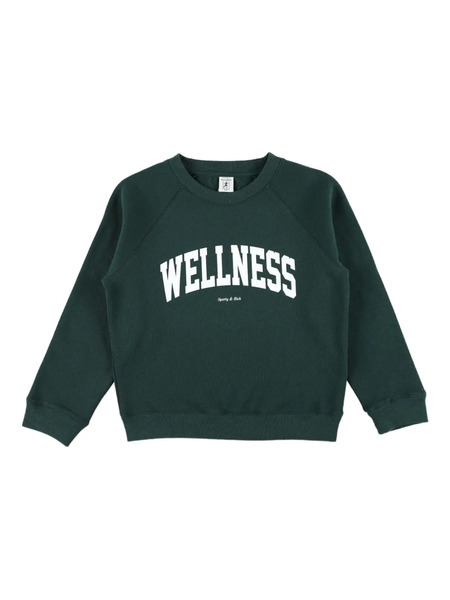  Sporty & Rich Kids Wellness Graphic-print Sweatshirt - Green 