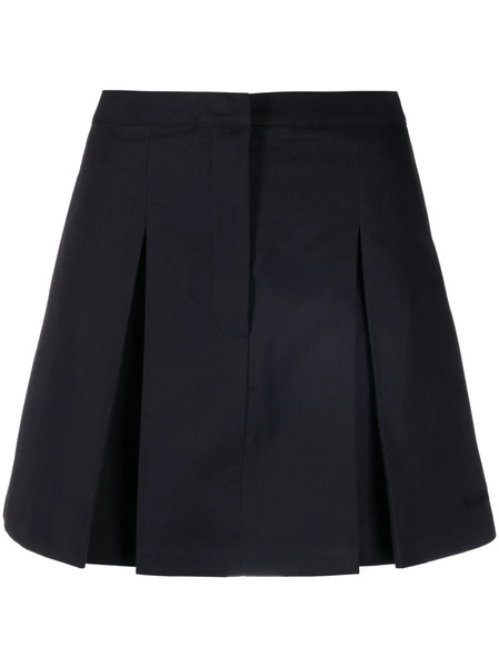  Sporty & Rich Logo-embroidery Mini Skirt - Blue 