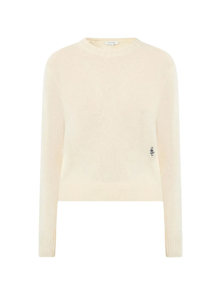  Sporty & Rich Logo Sweater - Neutrals 