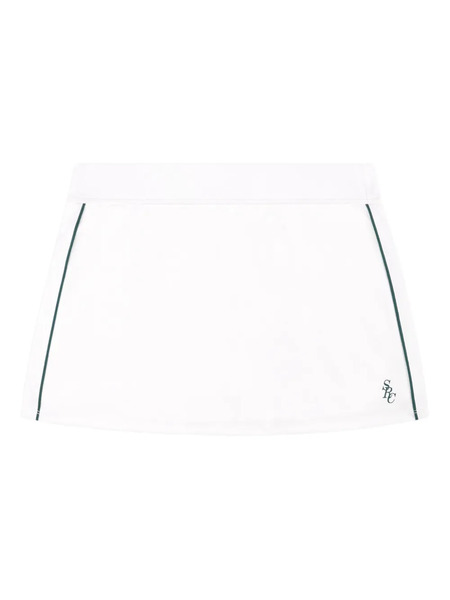  Sporty & Rich Side-stripe Mini Skirt - White 