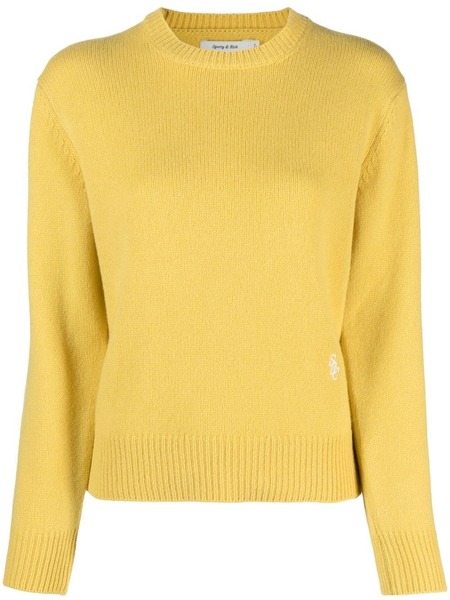  Sporty & Rich Src Wool Crewneck - Daffodil - Yellow 