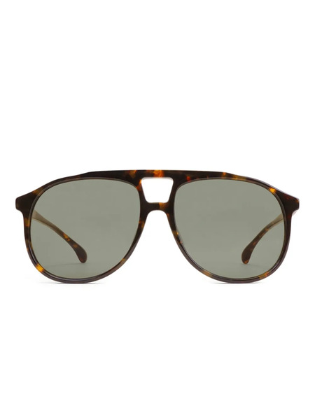  Sporty & Rich Tortoiseshell Frame Sunglasses - Brown 