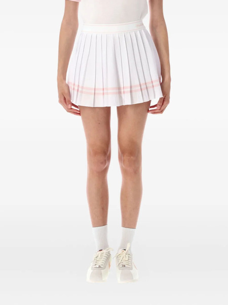  Sporty & Rich Vendome Script Pleated Mini Skirt - White 