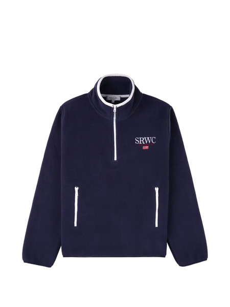  Sporty & Rich Zip Fleece Jacket - Blue 