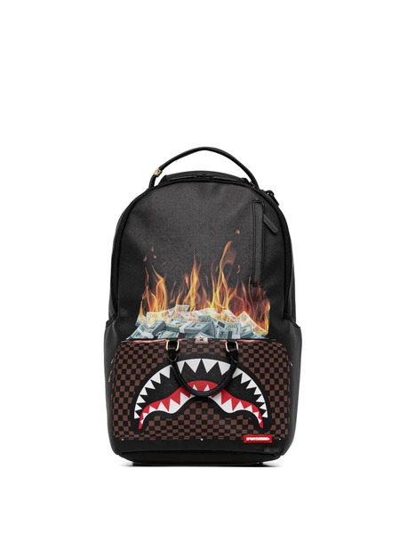  Sprayground Check-pattern Backpack - Black 