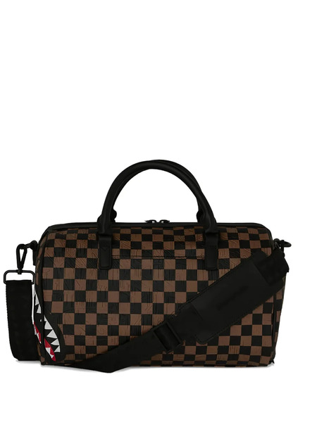  Sprayground Check-pattern Duffle Bag - Brown 