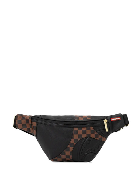  Sprayground Checkerboard Belt Bag - Black 