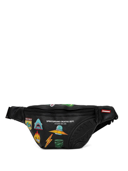  Sprayground Graphic-print Belt Bag - Black 
