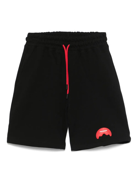  Sprayground Kid Climbing Bear Shorts - Black 