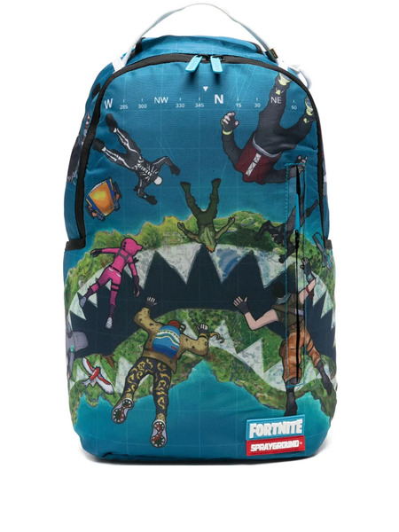 Sprayground Kid Fortnite Island Backpack - Blue 