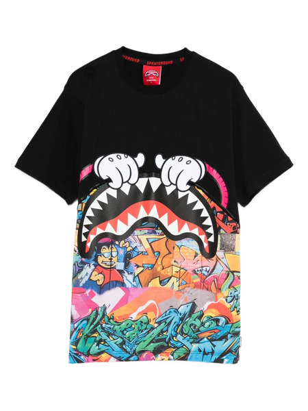  Sprayground Kid Graphic-print T-shirt - Black 