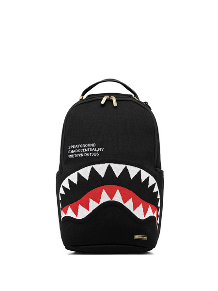  Sprayground Shark-graphic Backpack - Black 