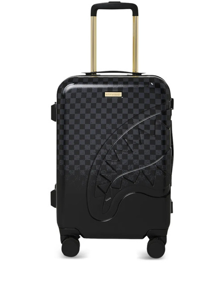  Sprayground Spritz Checkerboard Shark Trolley Bag - Black 