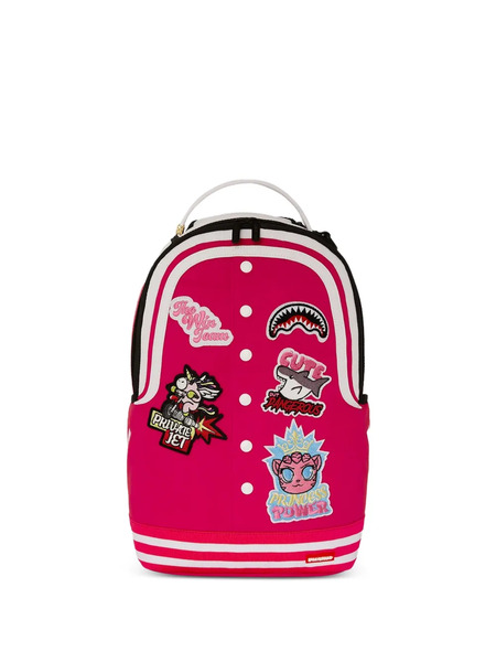  Sprayground Varsity Dlx Appliqué-details Backpack - Pink 