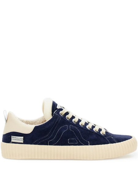  Springa Suede Embroidered Sneakers - Blue 