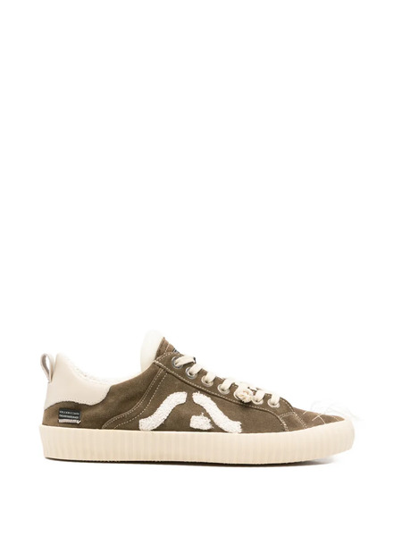  Springa Wavy Suede Sneakers - Brown 