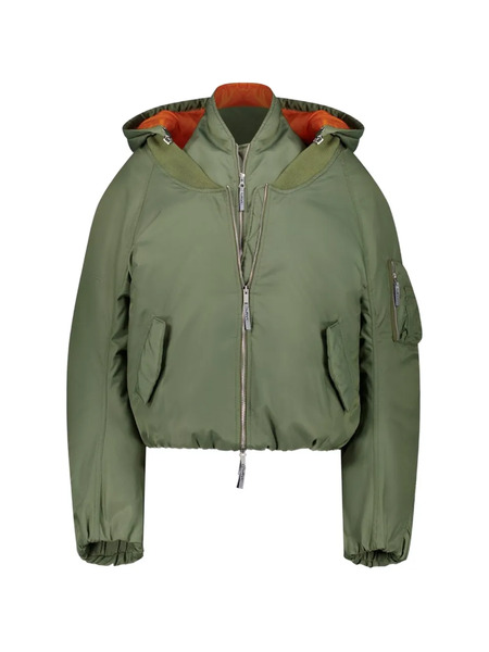  Srvc Studio Hooded Bomber Jacket - Green 