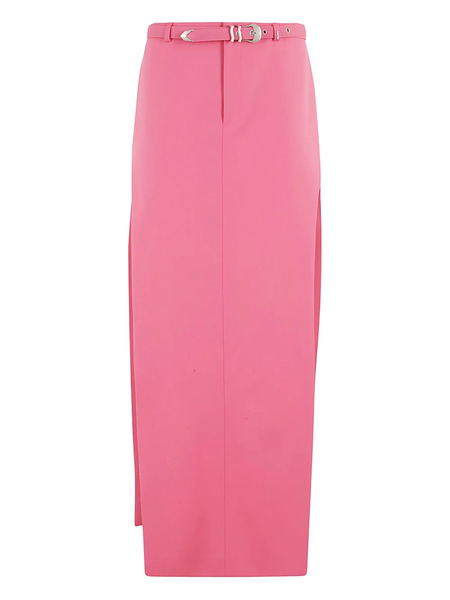  Ssheena Belted Split Pencil Skirt - Pink 