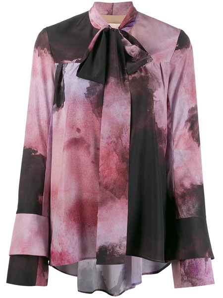  Ssheena Tie-dye Blouse - Black 