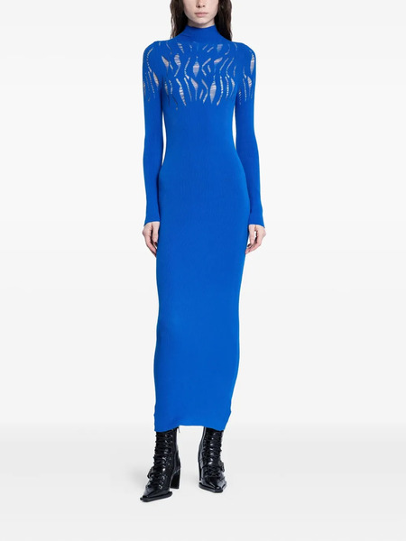  Ssheena Turtleneck Maxi Dress - Blue 