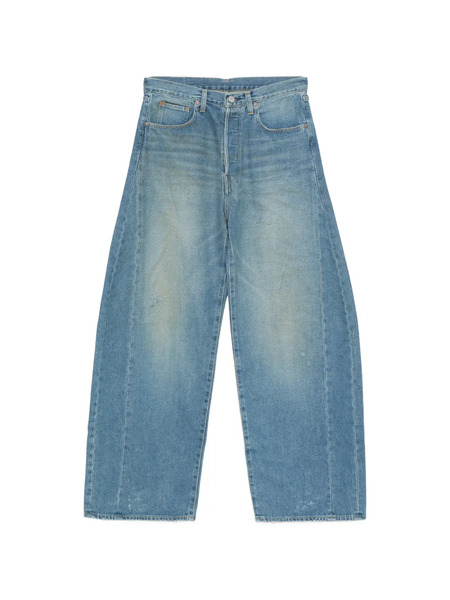  Ssstein Deformation Cotton Jeans - Blue 
