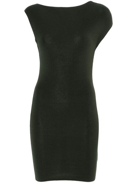  St. Agni Asymmetric Knit Mini Dress - Green 